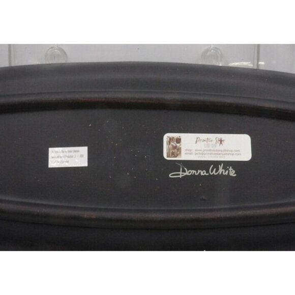 Wooden Bread Board Kitchenware Hand Painted & Signed Nativity Primitive - Picture 6 of 6